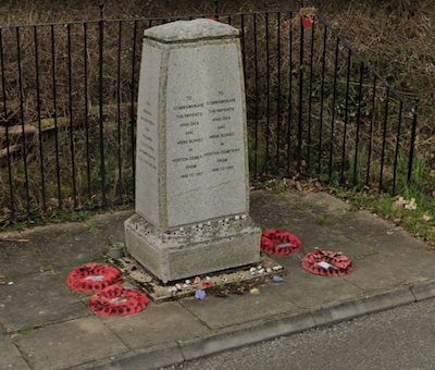 image of memorial neat site of former Horton hospital cemetery